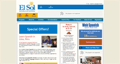 Desktop Screenshot of elsol.idiomasperu.com