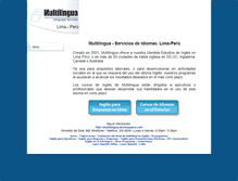 Tablet Screenshot of multilingua.idiomasperu.com